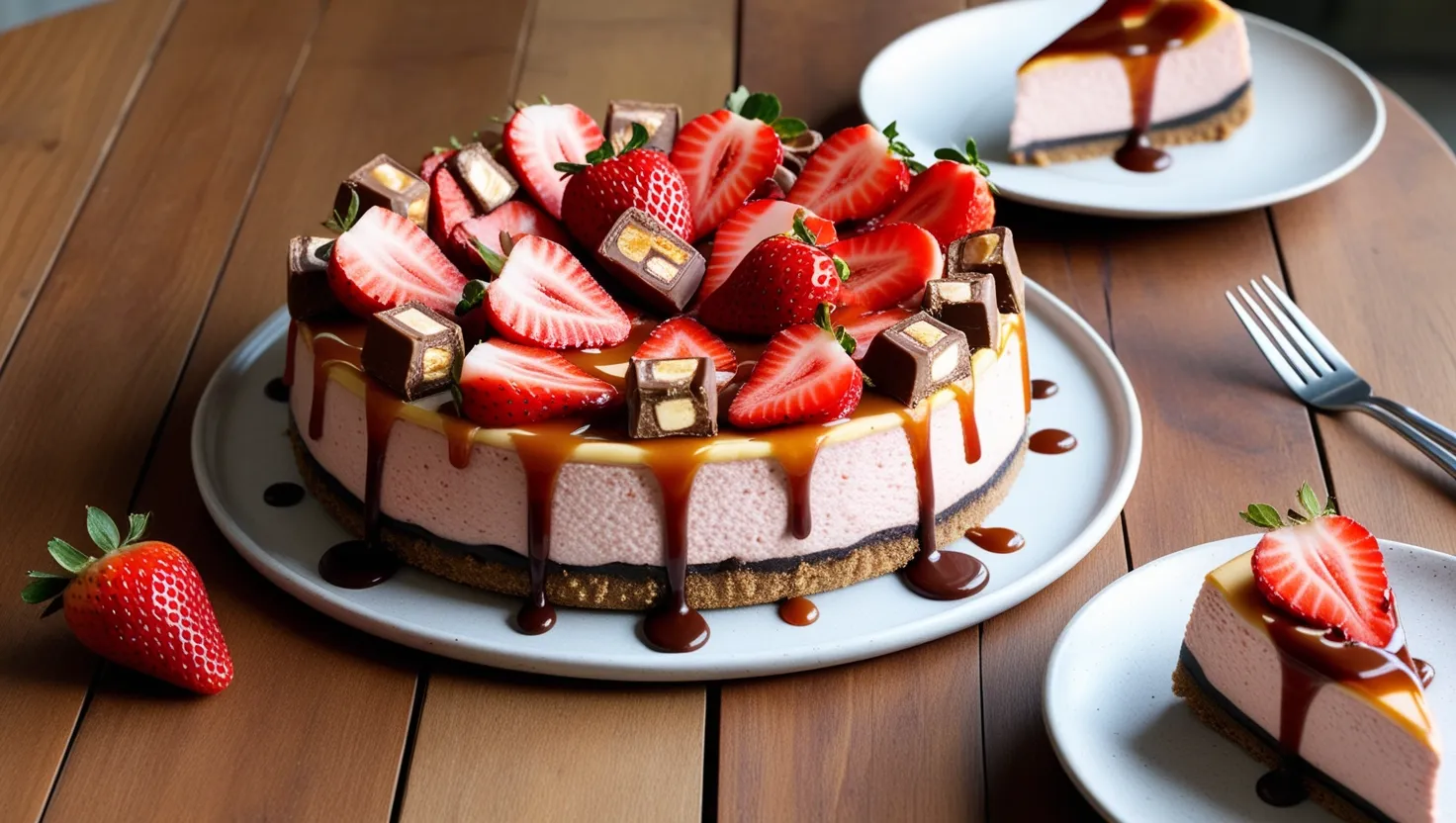 Snickers Strawberry Cheesecake Delight That You’ll Crave