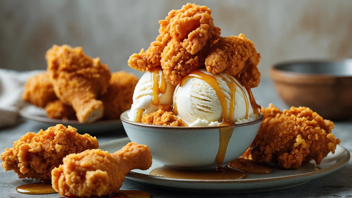 Fried Chicken Ice Cream