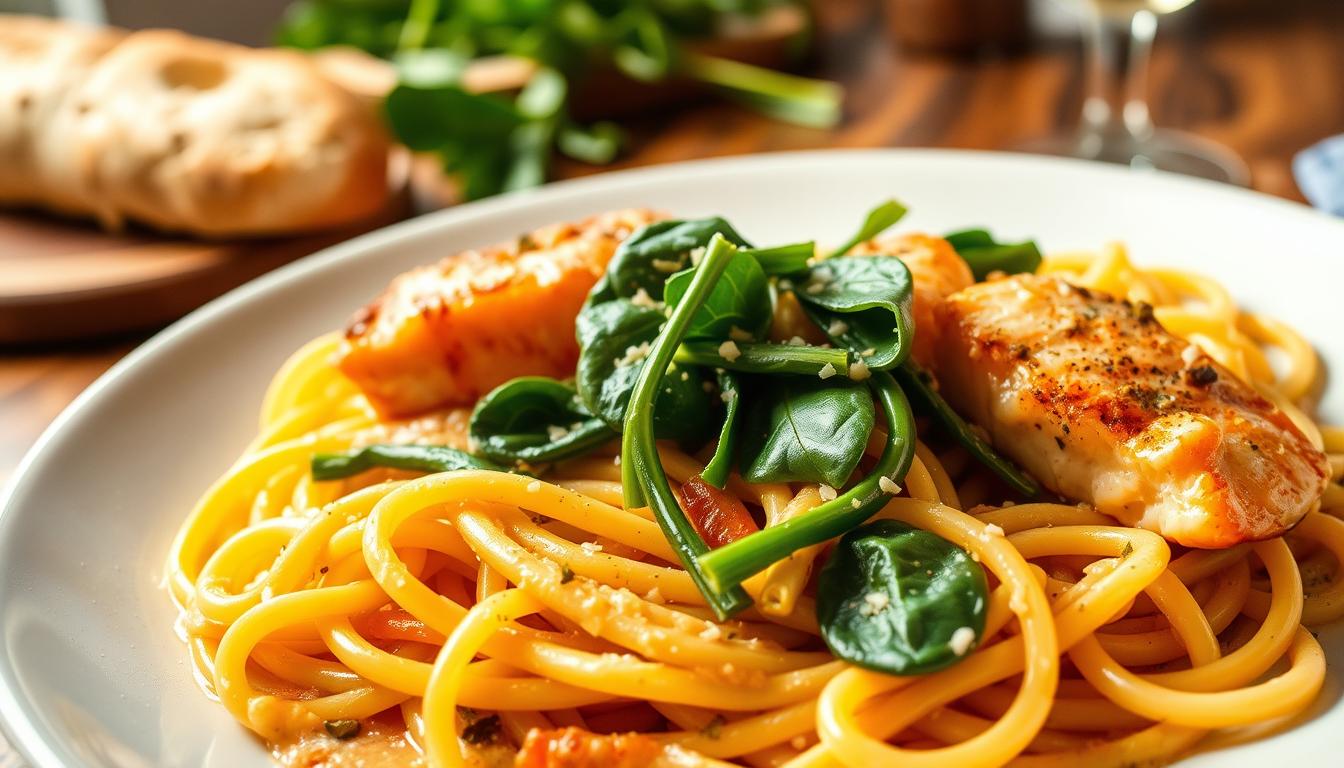 salmon pasta recipe