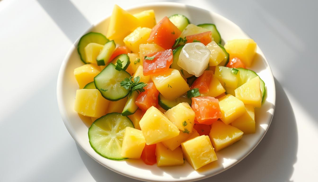 pineapple cucumber salad​